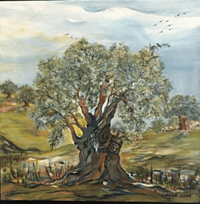 Zeytin Ağacı 30x30 cm Tüab - Ceyda Çoksezen